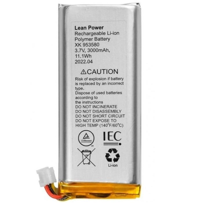 Battery for Ajax Hub 2 Plus, Rex2, 3.7V, 3000 mAh, 11.1Wh