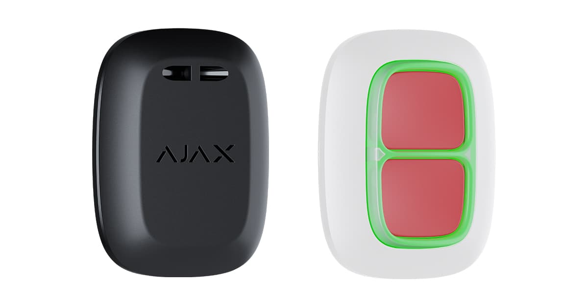 AJAX DoubleButton Wireless Panic Button Alarm Activation Key LED indicators