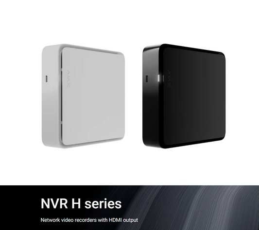 Ajax NVR H series, featuring HDMI output for local video monitoring