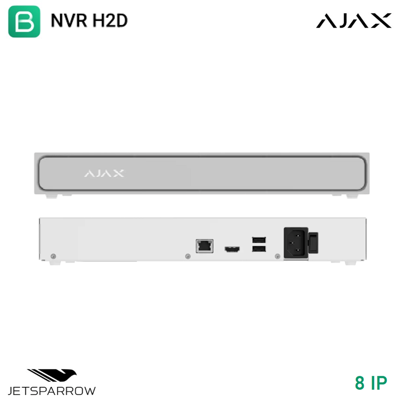 Ajax NVR H2DAC Network Video Recorder 8-channel