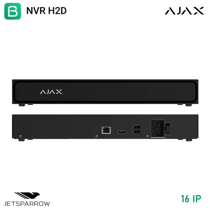 Ajax NVR H2DAC Network Video Recorder 8-channel