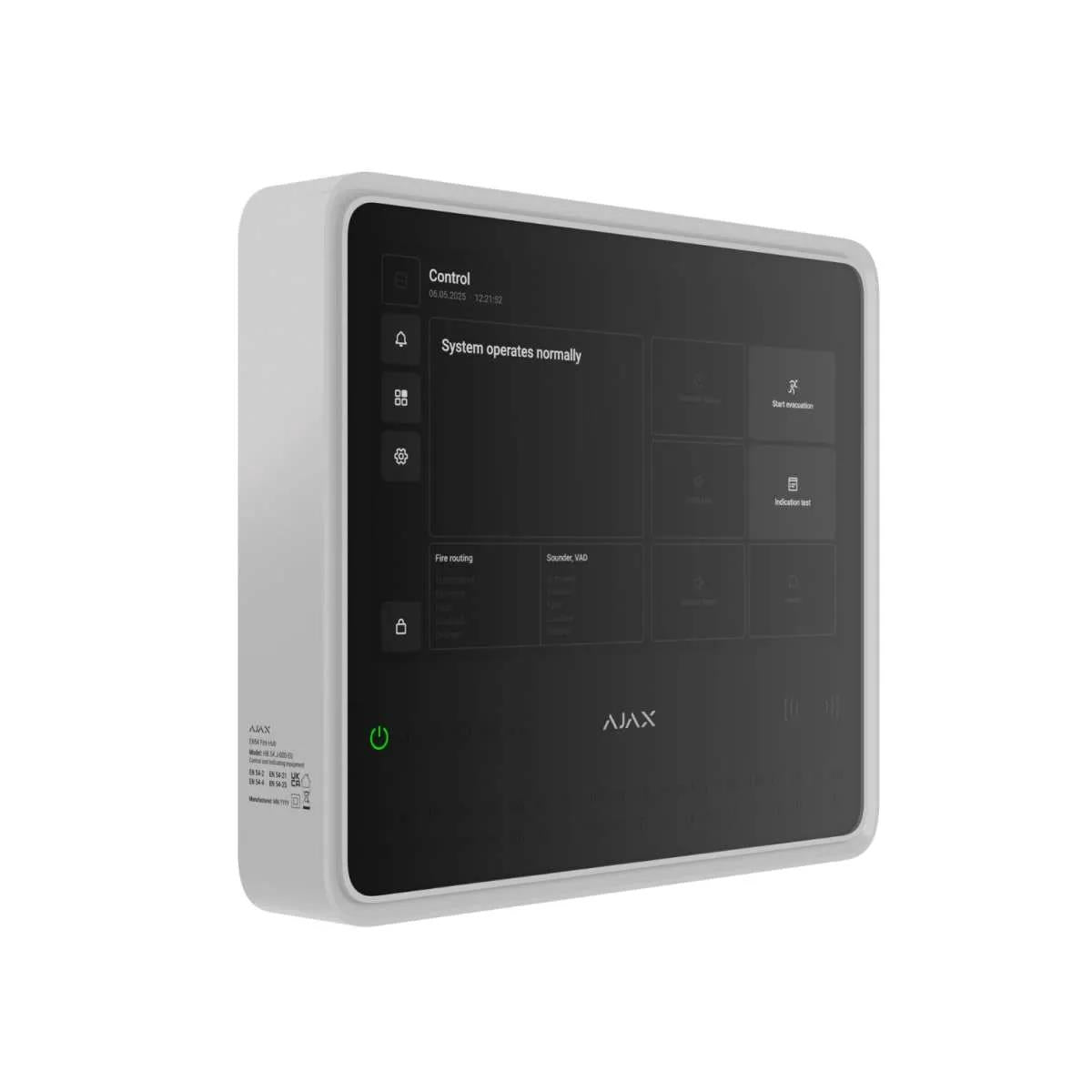Ajax EN54 Fire Hub Wireless Control Indicating Equipment