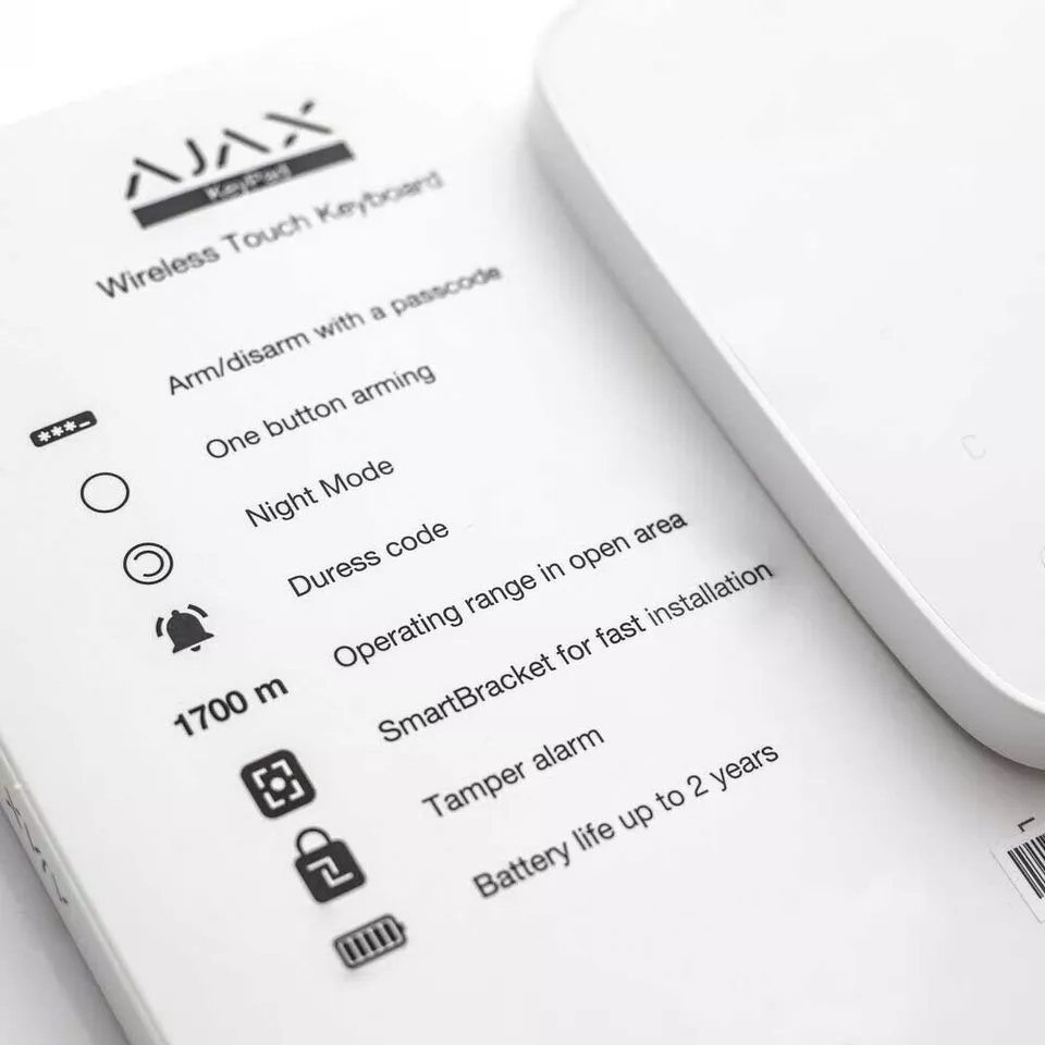 Ajax KeyPad Wireless Touch Keyboard